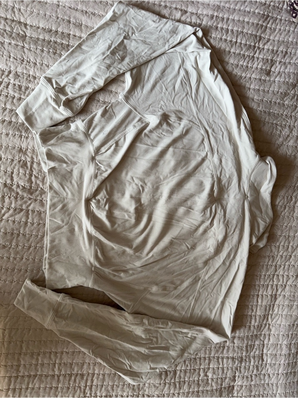 Lululemon cropped pullover size 2 bone* - Picture 3 of 5